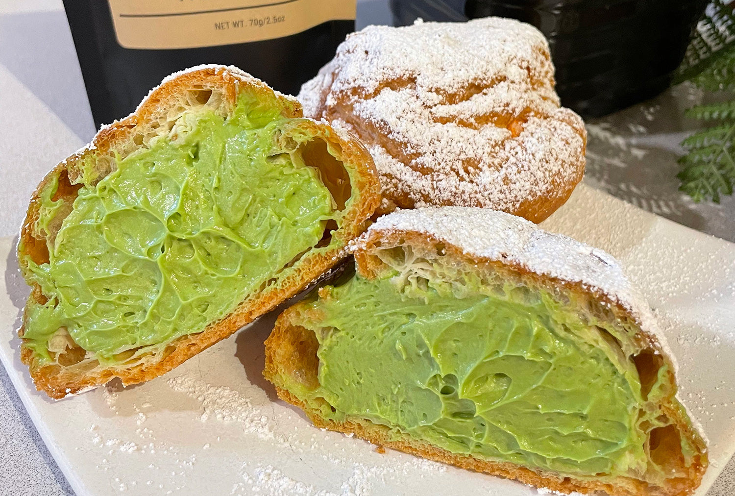 Matcha Cream puff almost as good as sex