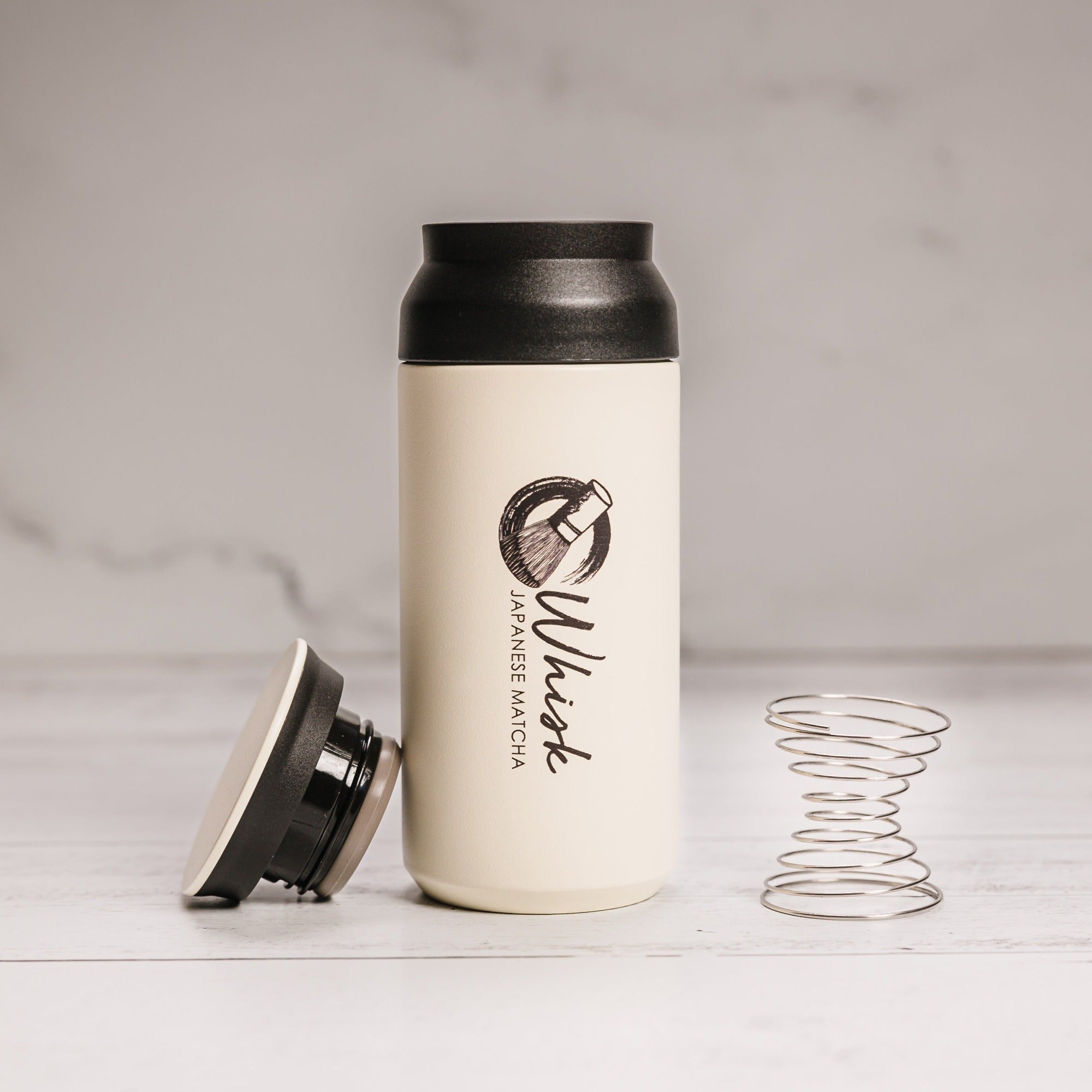 Cream Matcha Travel Shaker 350 mL from Whisk Matcha